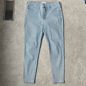 Madewell Blue and White Striped Jeans